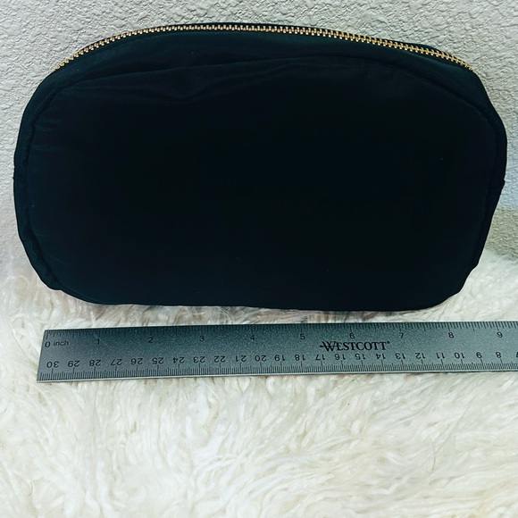 Salty Beach Black Blue Gold Zip Cosmetic Pouch NWT - Picture 2 of 2